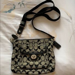 Coach Cross body Signature Canvas Bag